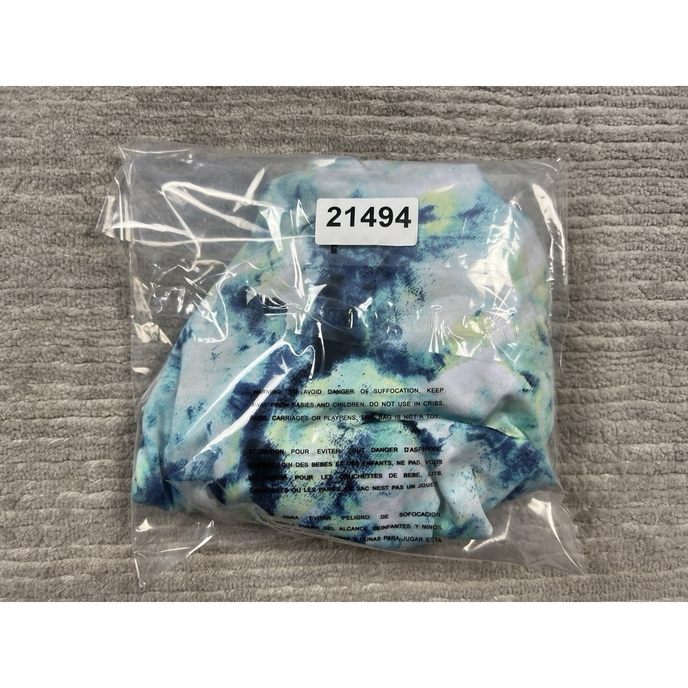 Livi Active Women's Tie-Dye Tank Top in Blue, Aqua, Navy, Lime - Picture 10 of 10